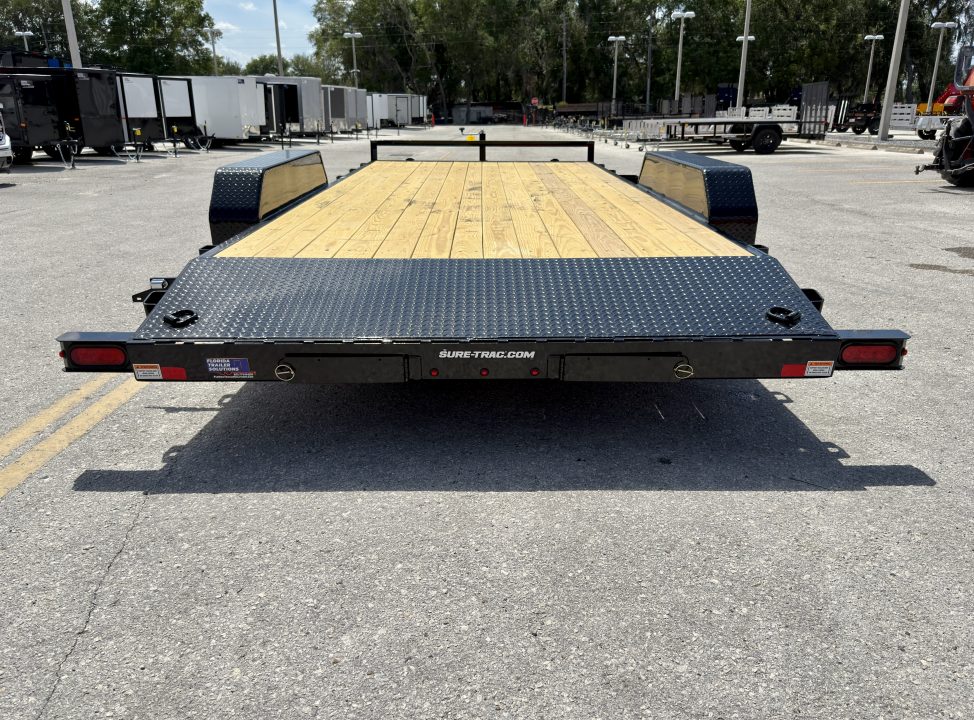 New 2026 Sure-Trac 7x18 (16+2) Wood Deck 10K Car Hauler