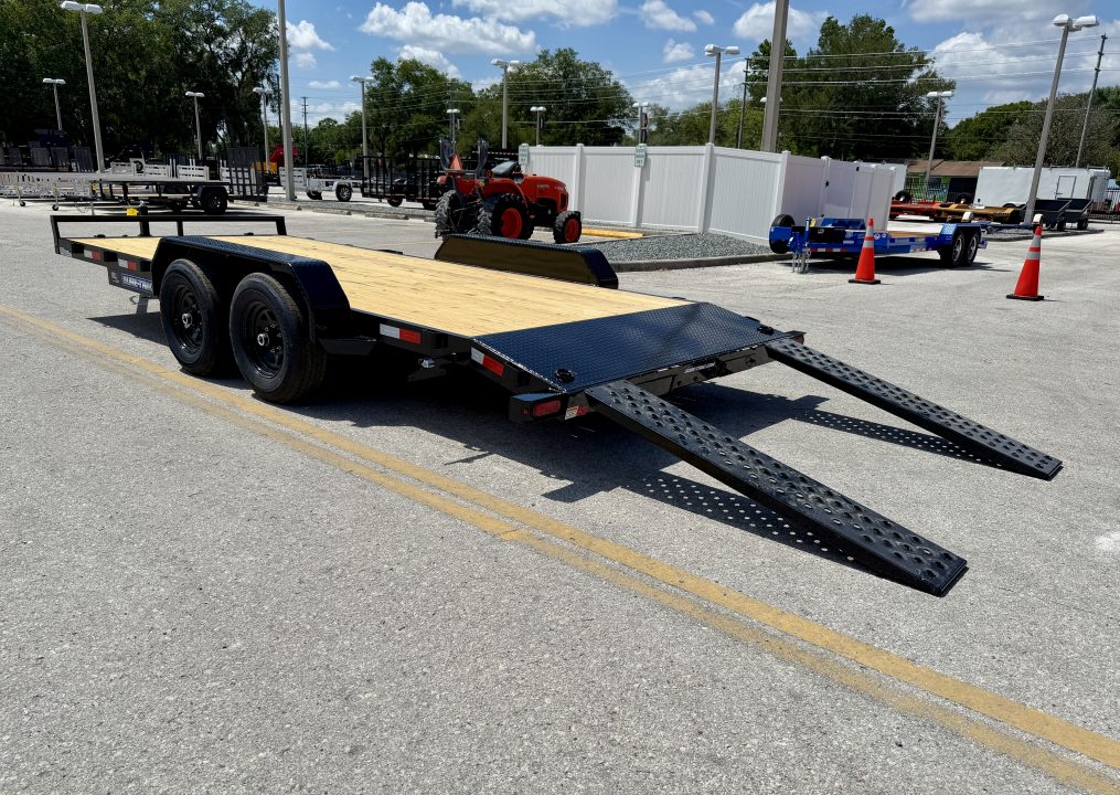 New 2026 Sure-Trac 7x18 (16+2) Wood Deck 10K Car Hauler