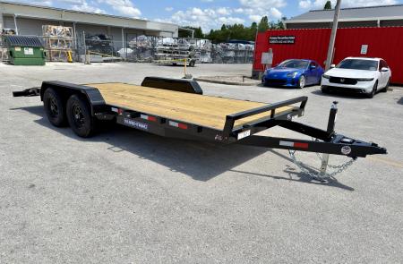 New 2026 Sure-Trac 7x18 (16+2) Wood Deck 10K Car Hauler