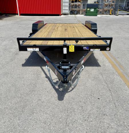 New 2026 Sure-Trac 7x18 (16+2) Wood Deck 10K Car Hauler