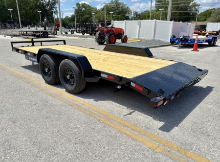 New 2026 Sure-Trac 7x18 (16+2) Wood Deck 10K Car Hauler