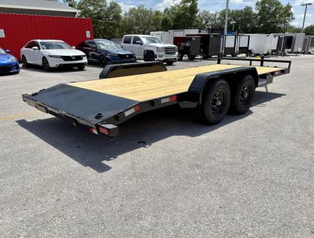 New 2026 Sure-Trac 7x18 (16+2) Wood Deck 10K Car Hauler