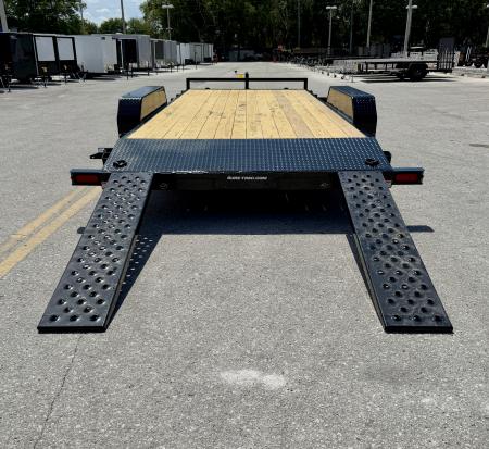New 2026 Sure-Trac 7x18 (16+2) Wood Deck 10K Car Hauler