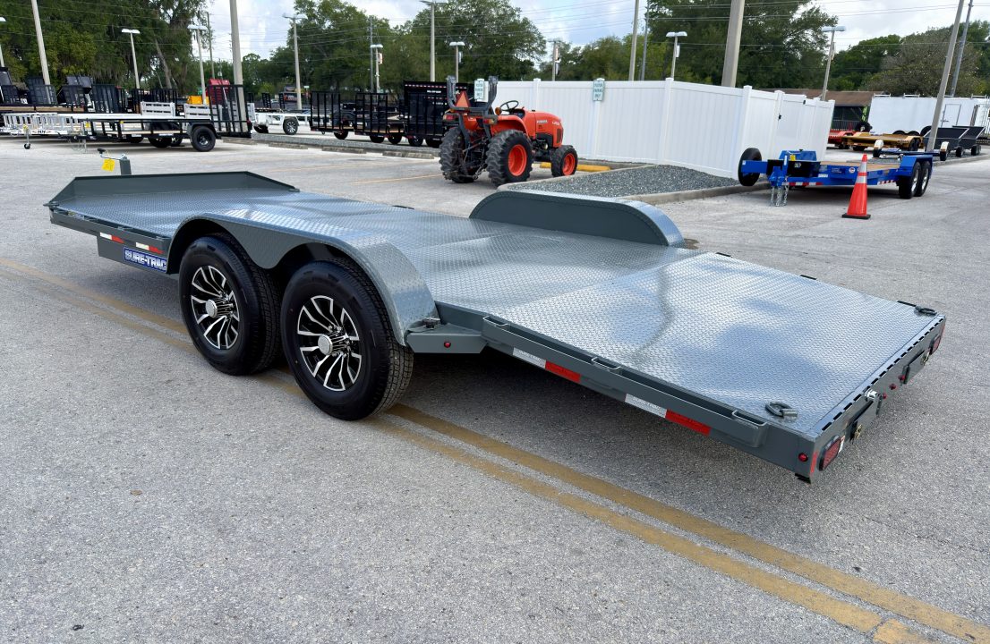 New 2026 Sure-Trac 7x18 (14+4) 10K Steel Deck Car Hauler