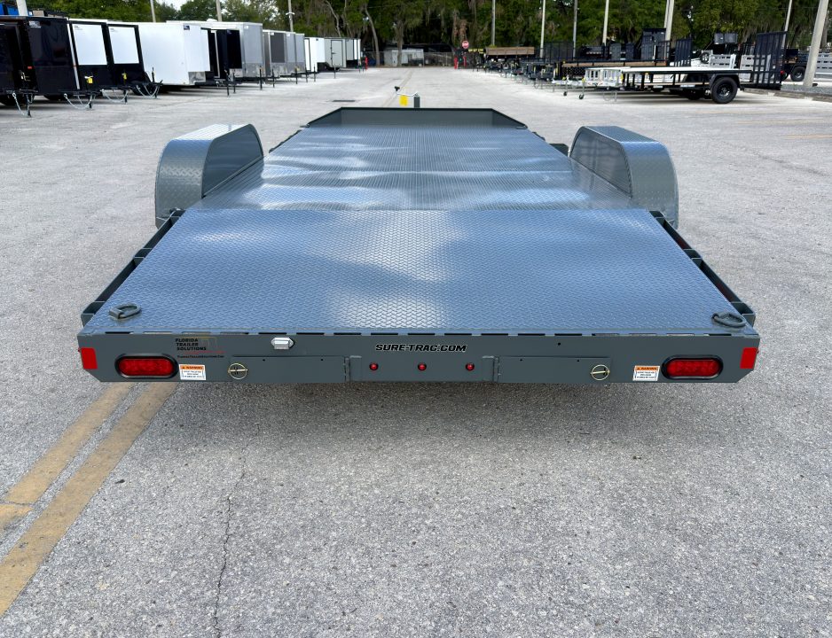 New 2026 Sure-Trac 7x18 (14+4) 10K Steel Deck Car Hauler
