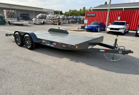 New 2026 Sure-Trac 7x18 (14+4) 10K Steel Deck Car Hauler