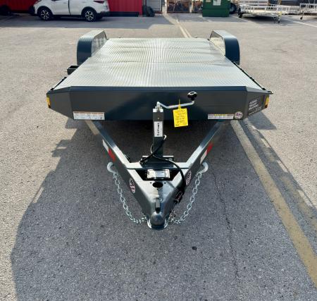 New 2026 Sure-Trac 7x18 (14+4) 10K Steel Deck Car Hauler