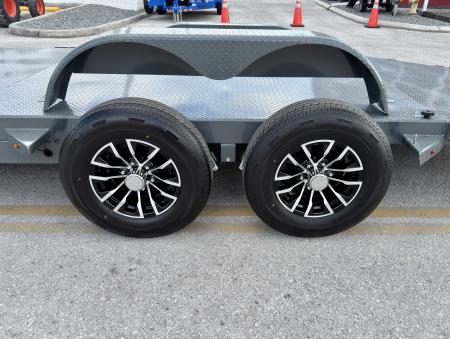 New 2026 Sure-Trac 7x18 (14+4) 10K Steel Deck Car Hauler