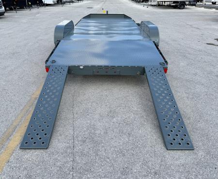 New 2026 Sure-Trac 7x18 (14+4) 10K Steel Deck Car Hauler