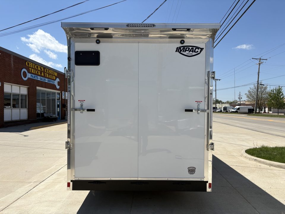 New 2026 Impact Trailers 7'X18' TREMOR FLAT TOP SLOPED V NOSE Cargo / Enclosed Trailer