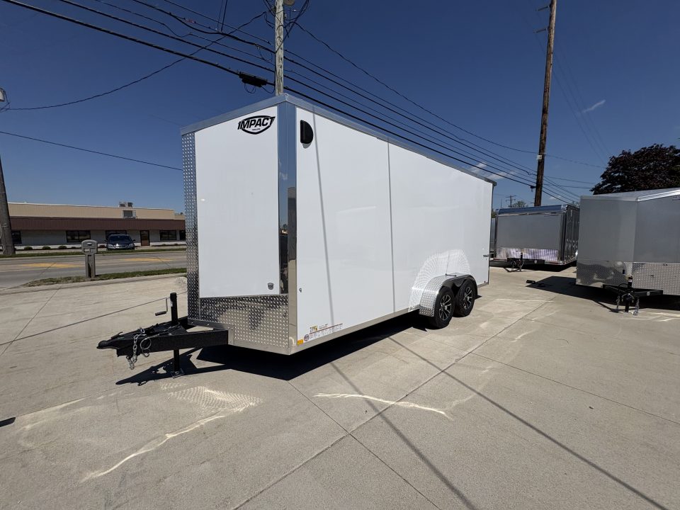 New 2026 Impact Trailers 7'X18' TREMOR FLAT TOP SLOPED V NOSE Cargo / Enclosed Trailer