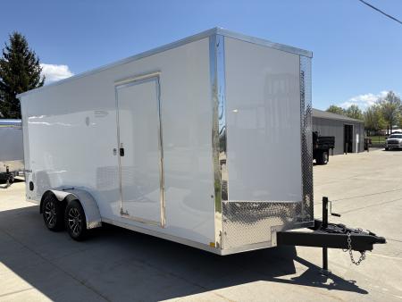 New 2026 Impact Trailers 7'X18' TREMOR FLAT TOP SLOPED V NOSE Cargo / Enclosed Trailer