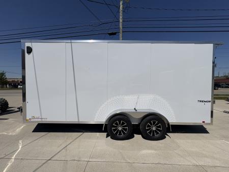 New 2026 Impact Trailers 7'X18' TREMOR FLAT TOP SLOPED V NOSE Cargo / Enclosed Trailer