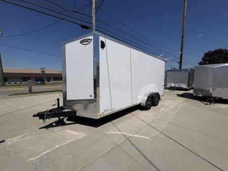 New 2026 Impact Trailers 7'X18' TREMOR FLAT TOP SLOPED V NOSE Cargo / Enclosed Trailer