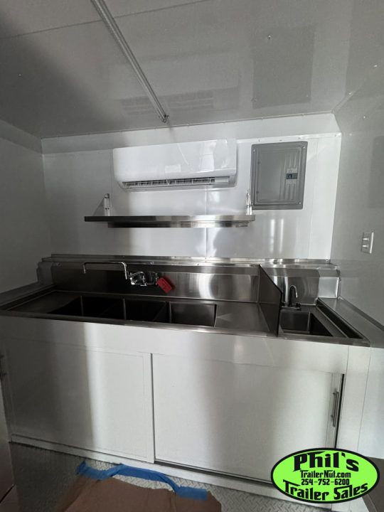 New 2026 8.5X20 Concession TRAILER VENT-A-HOOD, GRIDDLE, FRYERS & MORE!