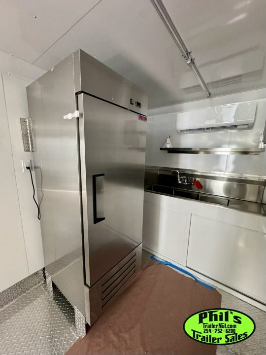 New 2026 8.5X20 Concession TRAILER VENT-A-HOOD, GRIDDLE, FRYERS & MORE!