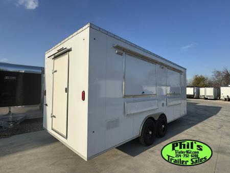 New 2026 8.5X20 Concession TRAILER VENT-A-HOOD, GRIDDLE, FRYERS & MORE!