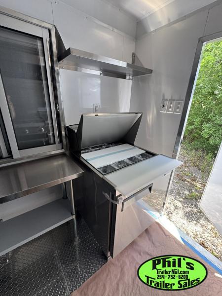 New 2026 8.5X20 Concession TRAILER VENT-A-HOOD, GRIDDLE, FRYERS & MORE!