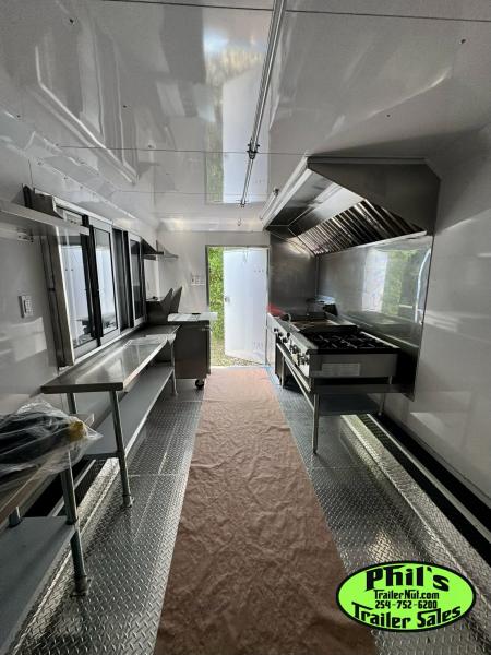 New 2026 8.5X20 Concession TRAILER VENT-A-HOOD, GRIDDLE, FRYERS & MORE!