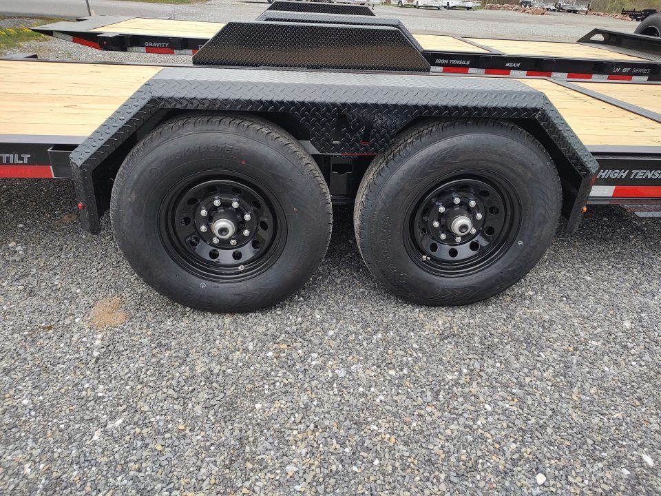 New 2026 Moritz International 7'X22' HD 14K Gravity Tilt-bed Equipment Trailer