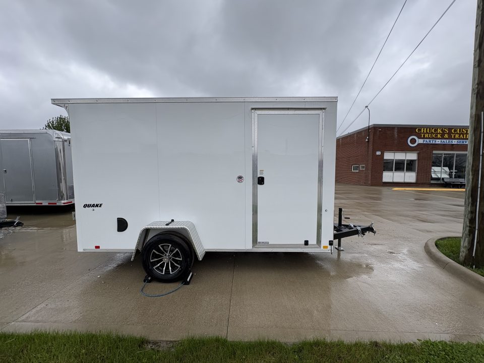 New 2026 Impact Trailers 6X12 QUAKE RAMP DOOR WHITE Cargo / Enclosed Trailer