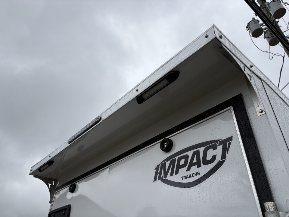 New 2026 Impact Trailers 6X12 QUAKE RAMP DOOR WHITE Cargo / Enclosed Trailer
