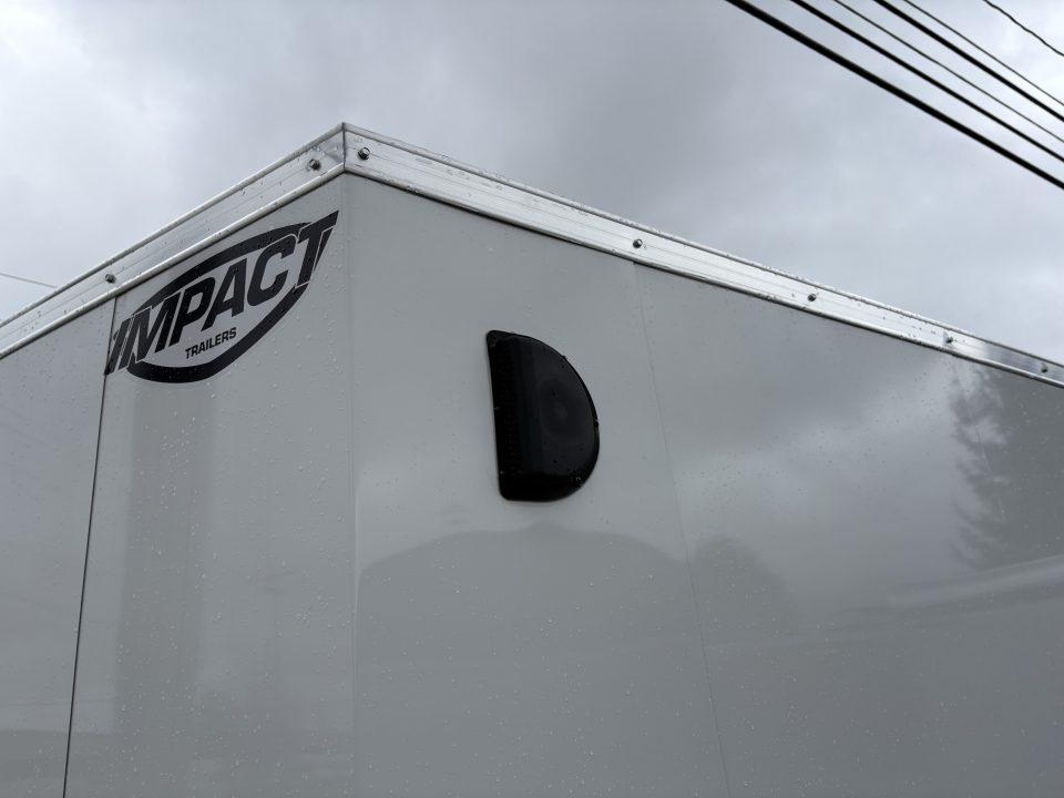 New 2026 Impact Trailers 6X12 QUAKE RAMP DOOR WHITE Cargo / Enclosed Trailer