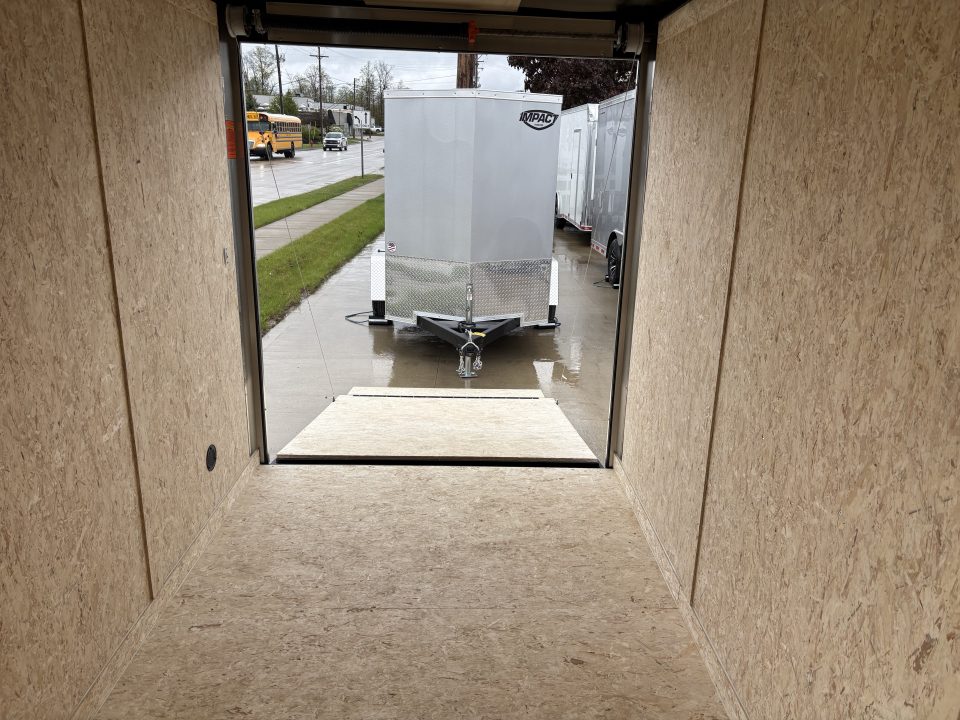 New 2026 Impact Trailers 6X12 QUAKE RAMP DOOR WHITE Cargo / Enclosed Trailer