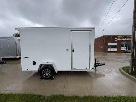 New 2026 Impact Trailers 6X12 QUAKE RAMP DOOR WHITE Cargo / Enclosed Trailer