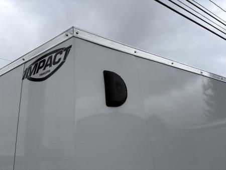 New 2026 Impact Trailers 6X12 QUAKE RAMP DOOR WHITE Cargo / Enclosed Trailer