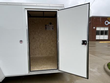 New 2026 Impact Trailers 6X12 QUAKE RAMP DOOR WHITE Cargo / Enclosed Trailer