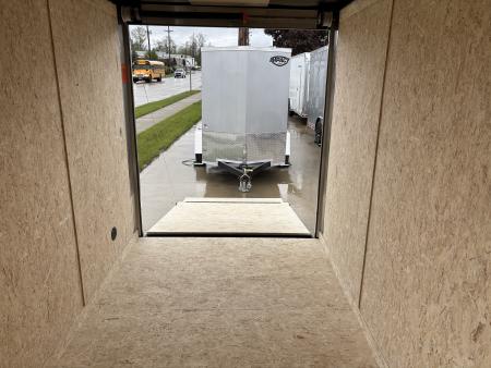 New 2026 Impact Trailers 6X12 QUAKE RAMP DOOR WHITE Cargo / Enclosed Trailer