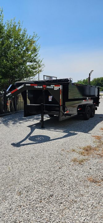 New 2026 Texas Pride Trailers Gooseneck 7x16x4 Tandem Axles Dump Trailer - 8K Axles- UPGRADES!!