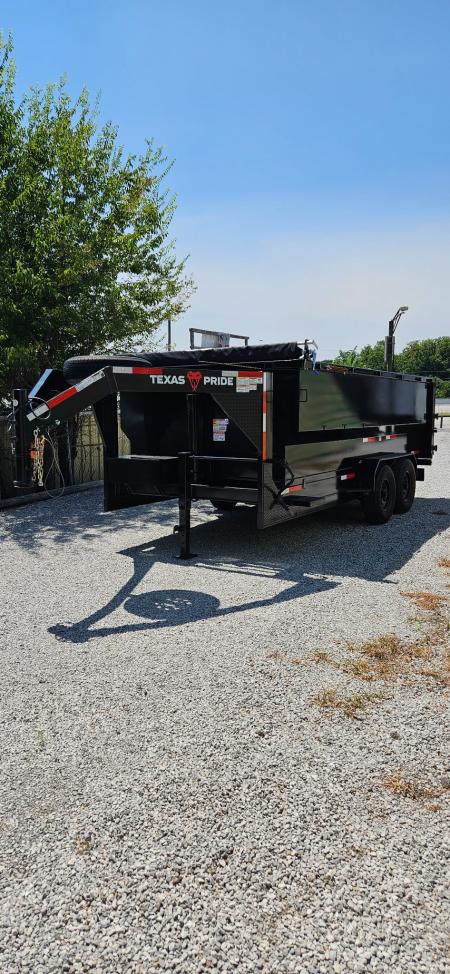 New 2026 Texas Pride Trailers Gooseneck 7x16x4 Tandem Axles Dump Trailer - 8K Axles- UPGRADES!!