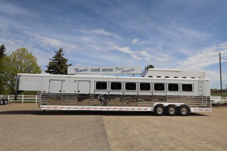 Used 2007 Sundowner 7 Horse Mid-tack Trailer