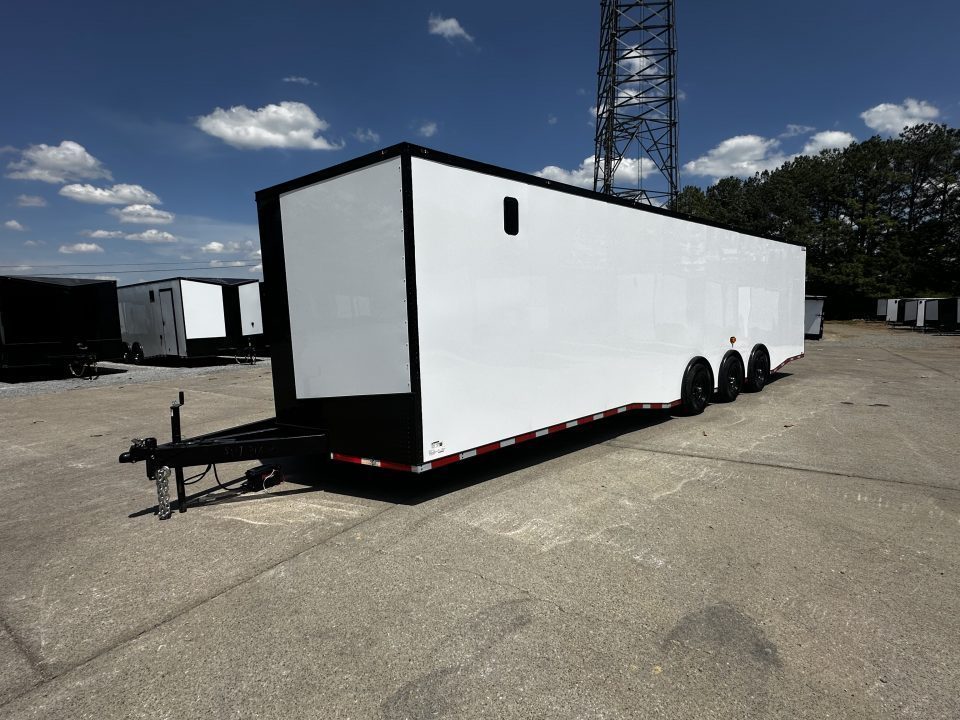 New 2026 Luxe 8.5x32 Race Trailer- Finished Interior- 5200LB Triple Torsion-Bogey Wheels- HD Ramp