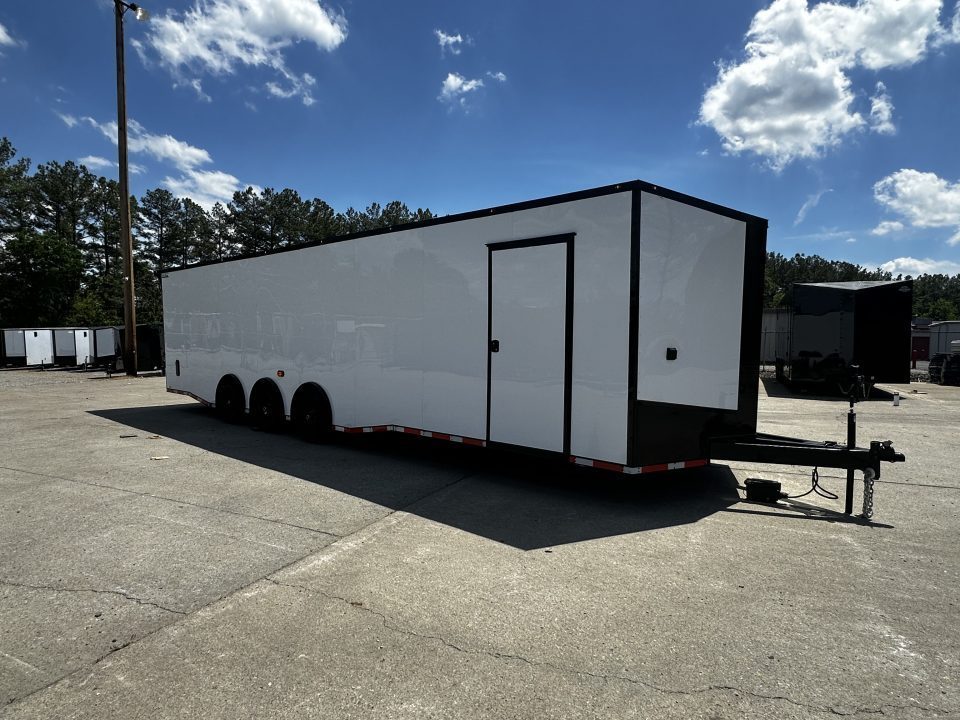 New 2026 Luxe 8.5x32 Race Trailer- Finished Interior- 5200LB Triple Torsion-Bogey Wheels- HD Ramp
