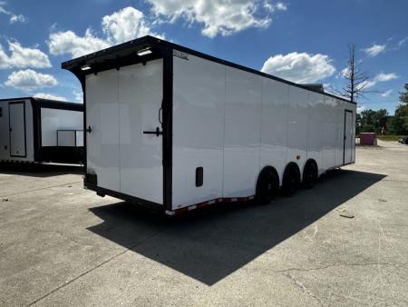New 2026 Luxe 8.5x32 Race Trailer- Finished Interior- 5200LB Triple Torsion-Bogey Wheels- HD Ramp