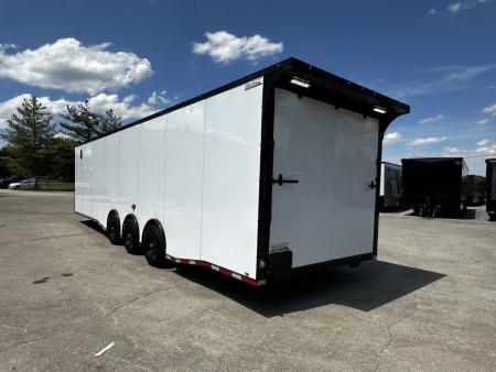 New 2026 Luxe 8.5x32 Race Trailer- Finished Interior- 5200LB Triple Torsion-Bogey Wheels- HD Ramp