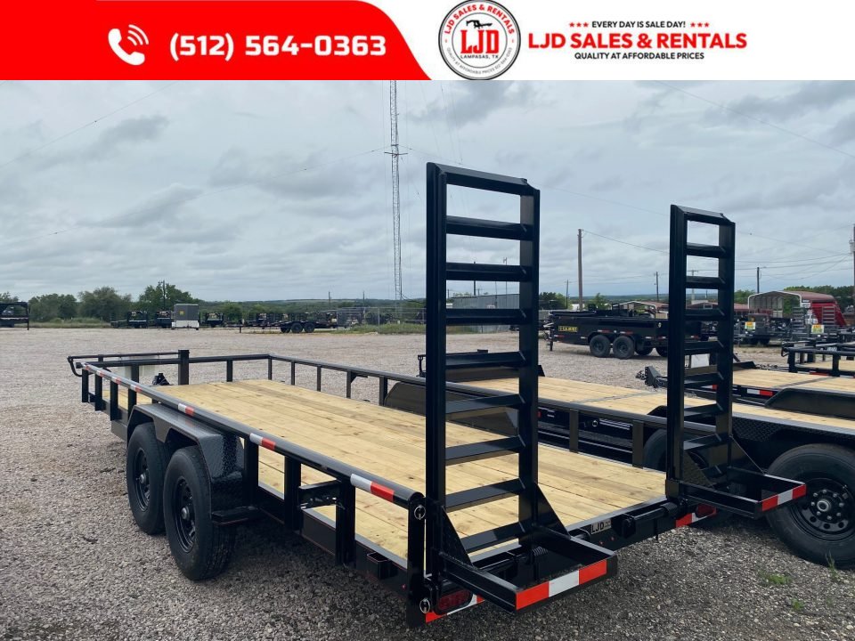 New 2026 Triple R - PIPE TOP - 83" x 20' Equipment Trailer - 14K GVWR