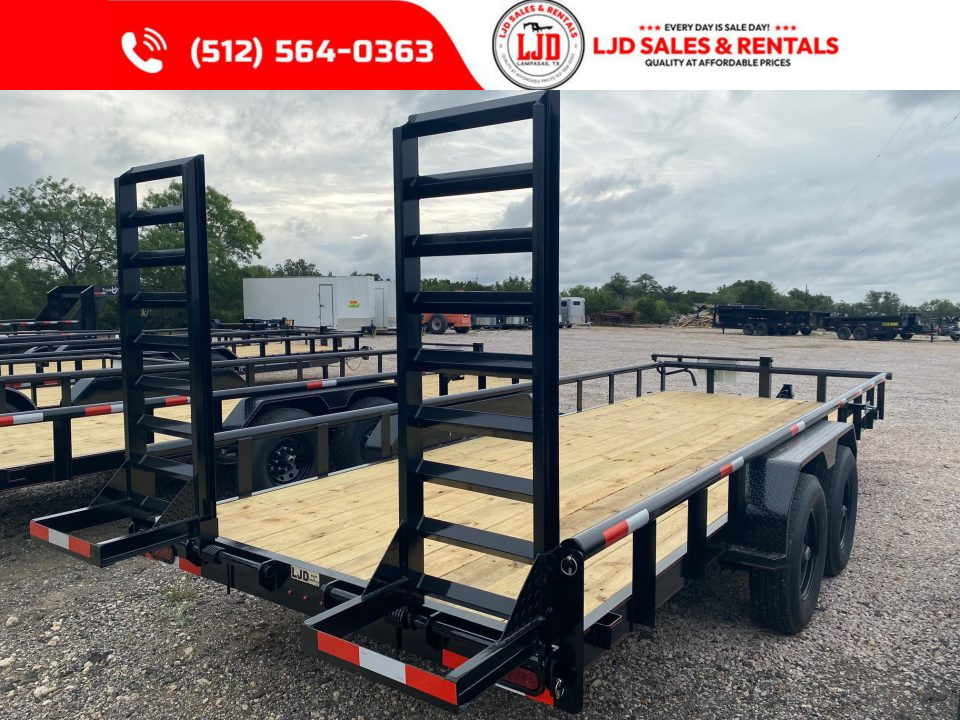 New 2026 Triple R - PIPE TOP - 83" x 20' Equipment Trailer - 14K GVWR