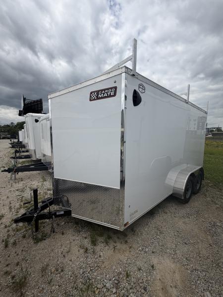 New 2026 CARGO MATE ENCLOSED EHW714TA2-24 7X14 TA RAMP DOOR (GVW:7000) WHITE