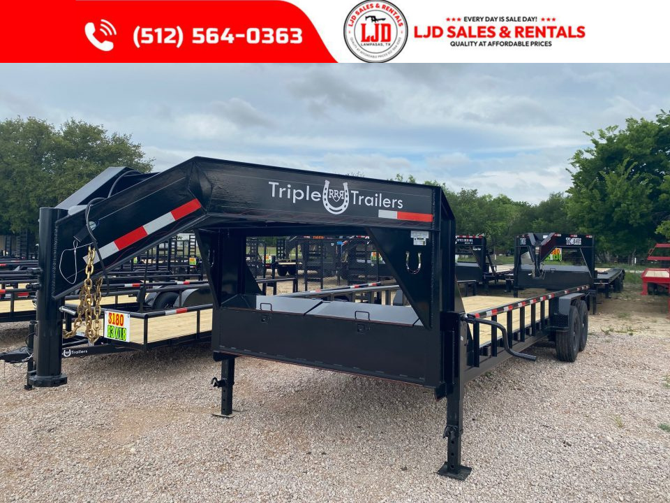 New 2026 Triple R - Drive Over Fender - 102" x 24' - Equipment Trailer - 14K GVWR