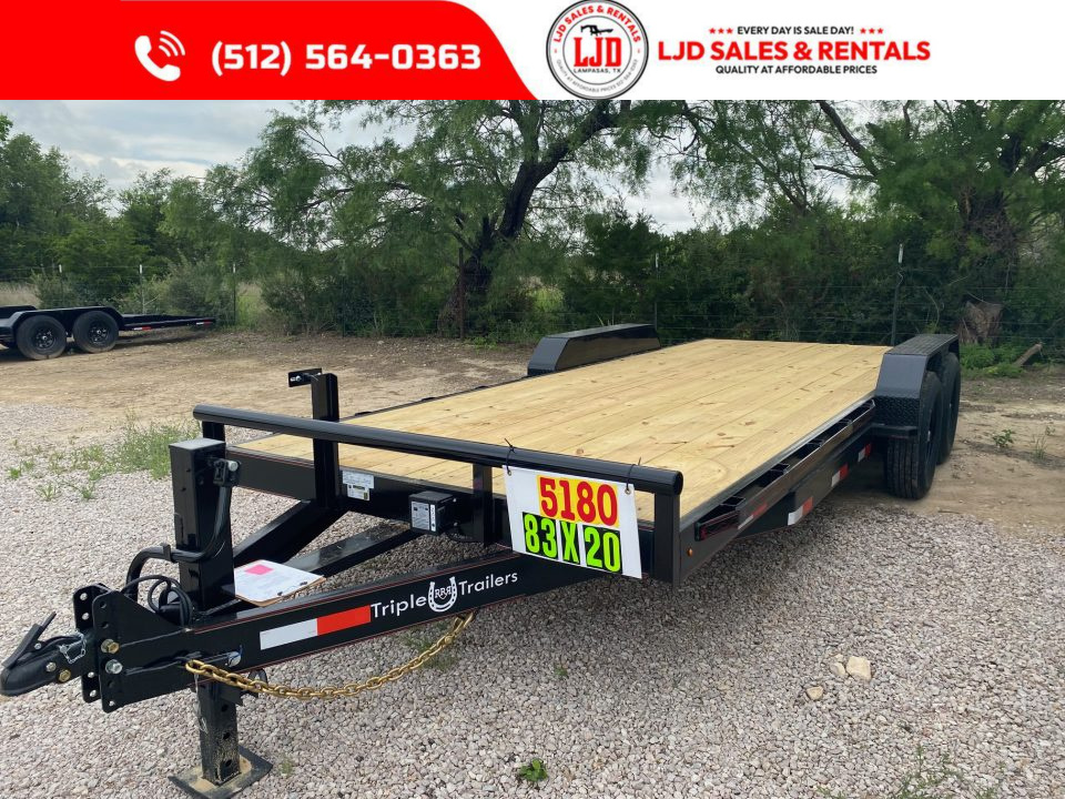 New 2026 Triple R - 83x20 - 14K GVWR Car/Equipment Trailer