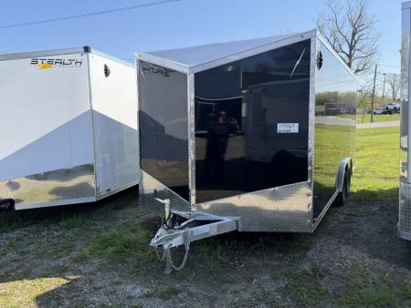 New 2027 Lightning 8.5 x 18 Enclosed All Aluminum Car Hauler with Ramp 7K GVW 6ft 6in Interior Height