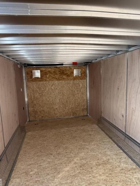 New 2027 Lightning 8.5 x 18 Enclosed All Aluminum Car Hauler with Ramp 7K GVW 6ft 6in Interior Height