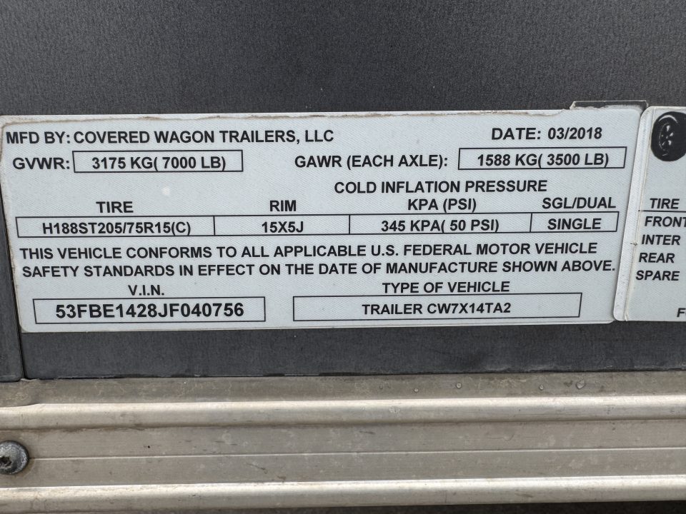 Used 2023 ATC 101x20 Raven Cargo / Enclosed Trailer