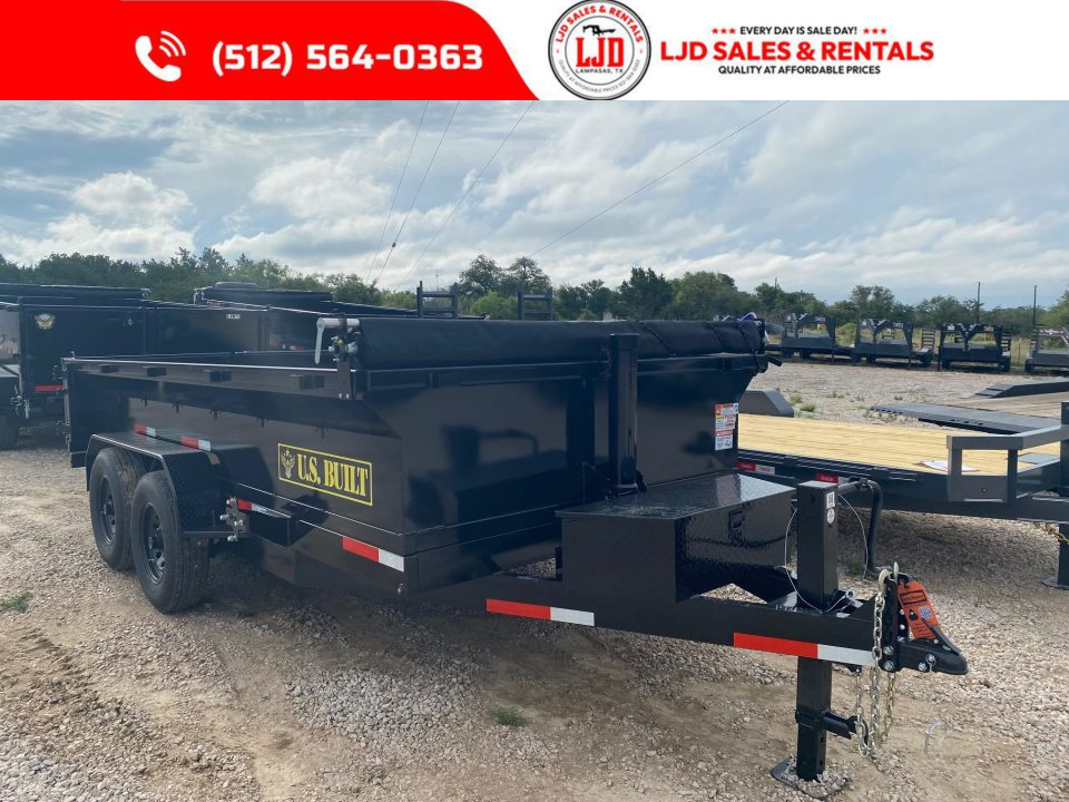 New 2026 US Built - Dump Trailer7' X 14' 2' -Tarp - Ramps - 14K GVWR