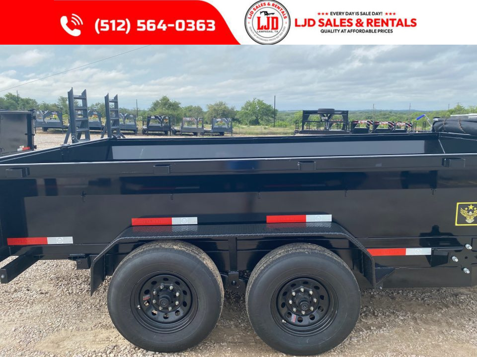 New 2026 US Built - Dump Trailer7' X 14' 2' -Tarp - Ramps - 14K GVWR