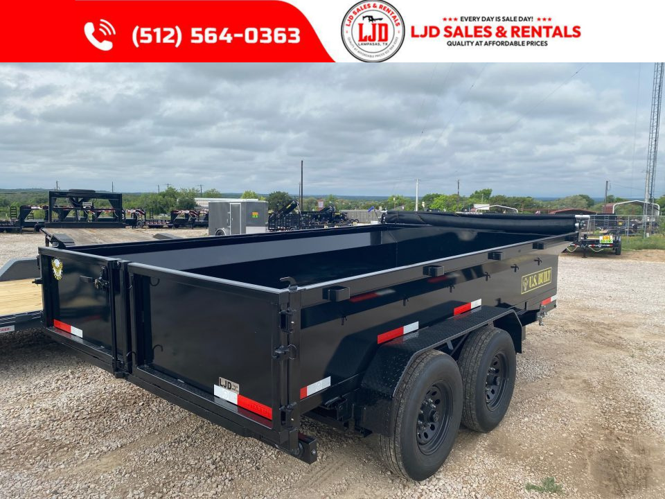 New 2026 US Built - Dump Trailer7' X 14' 2' -Tarp - Ramps - 14K GVWR